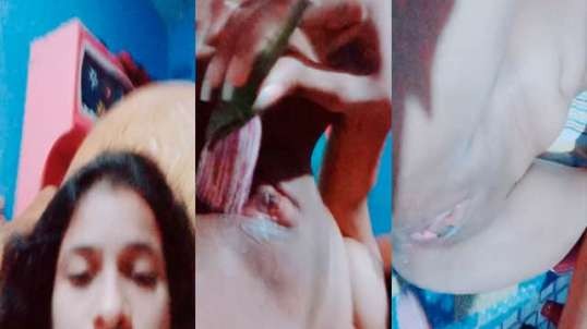 Indian Teen Pussy Dildoing And Cumming Video
