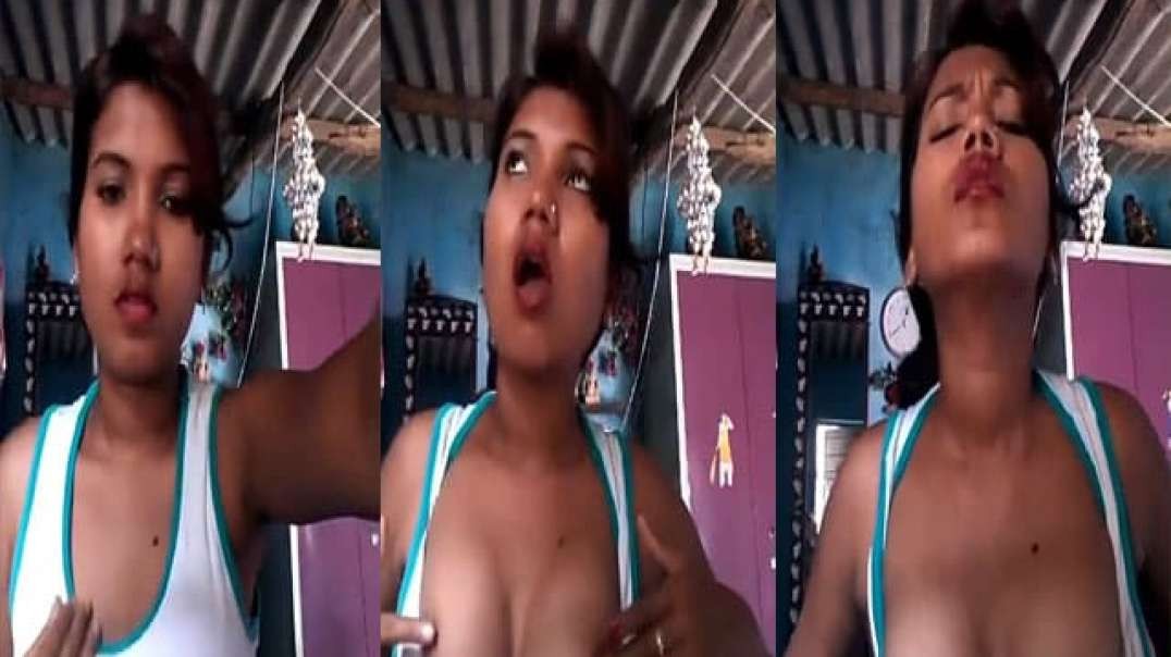 Sexy Bhojpuri Boob Show Solo Selfie Video