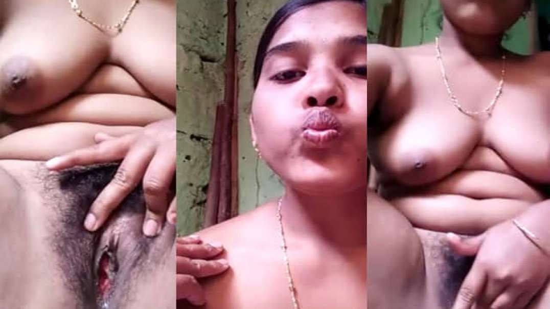 Innocent Village Girl Hairy Pussy Show MMS Video