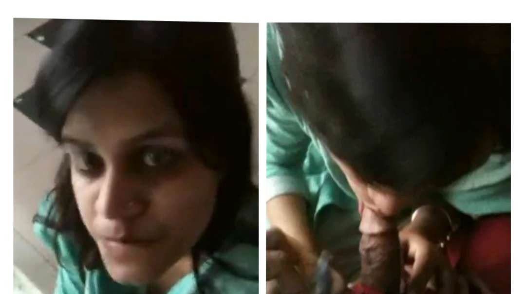 Indian Desi girl beautiful blowjob