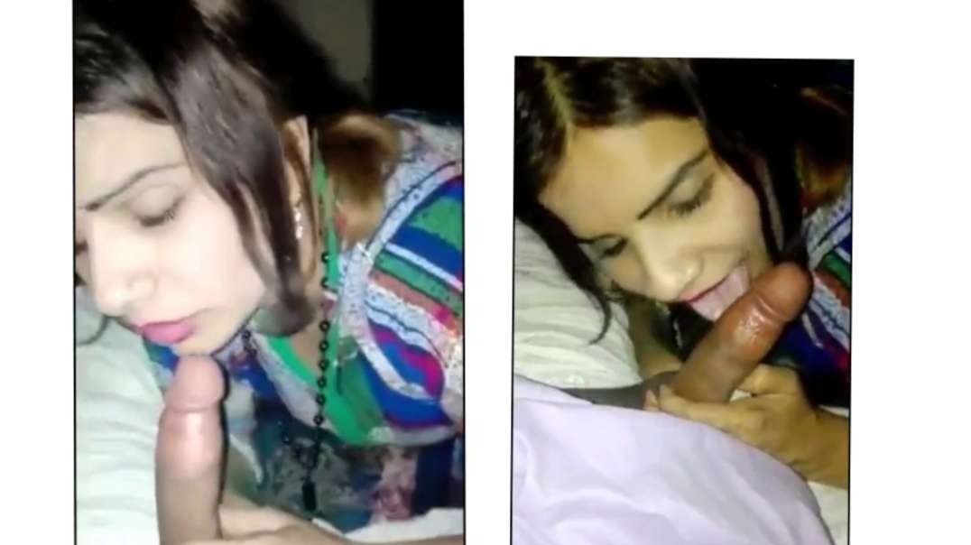 Desi Wife blowjob in home