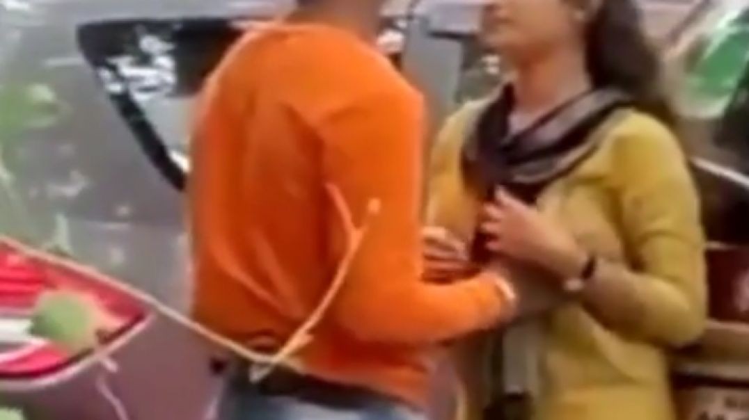 Indian lovers outdoor romance