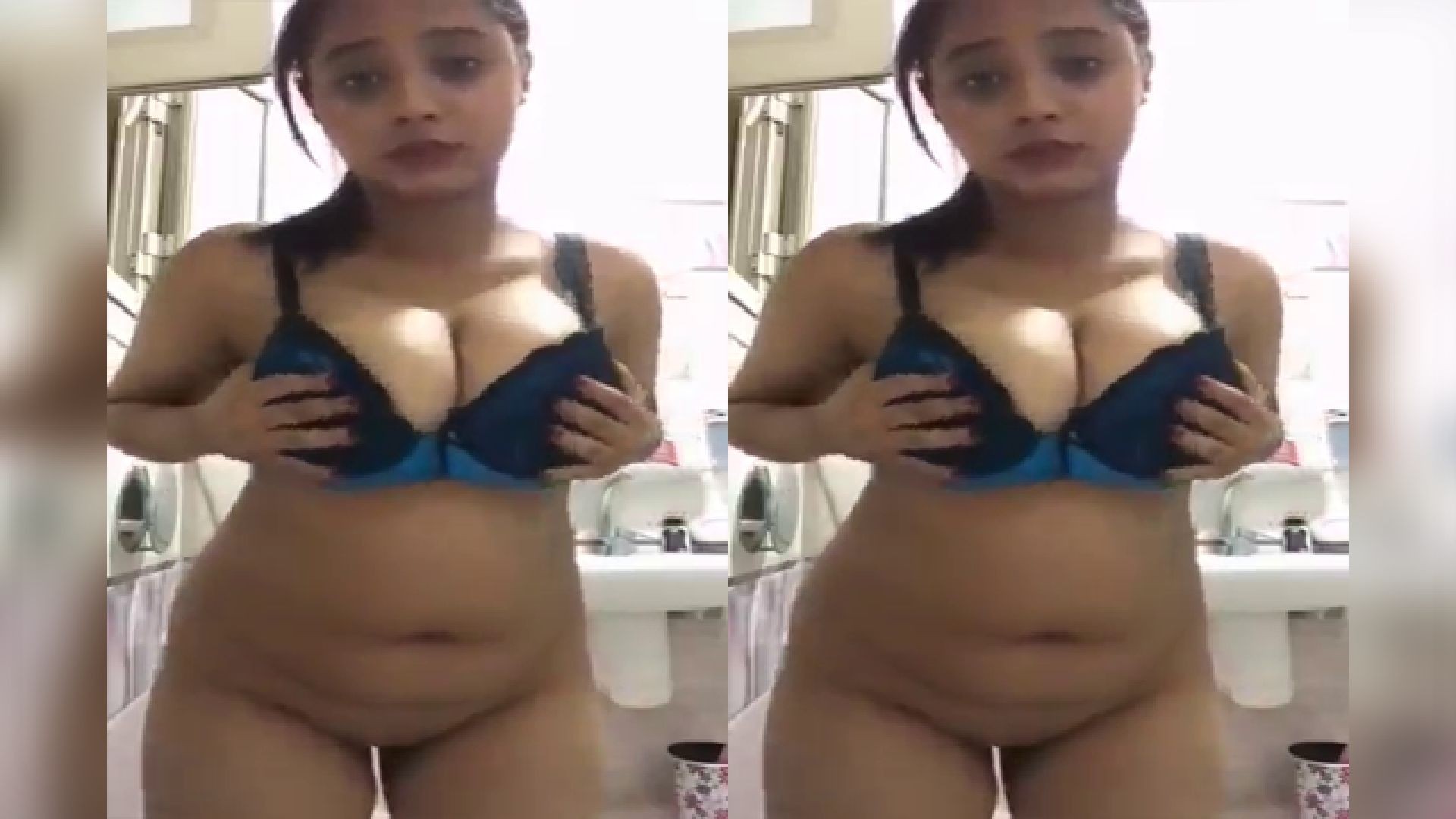 Hot Nri Babe Boobs Pressing Show