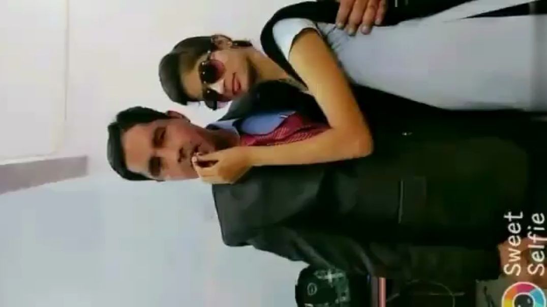 College teacher with beautiful student girl