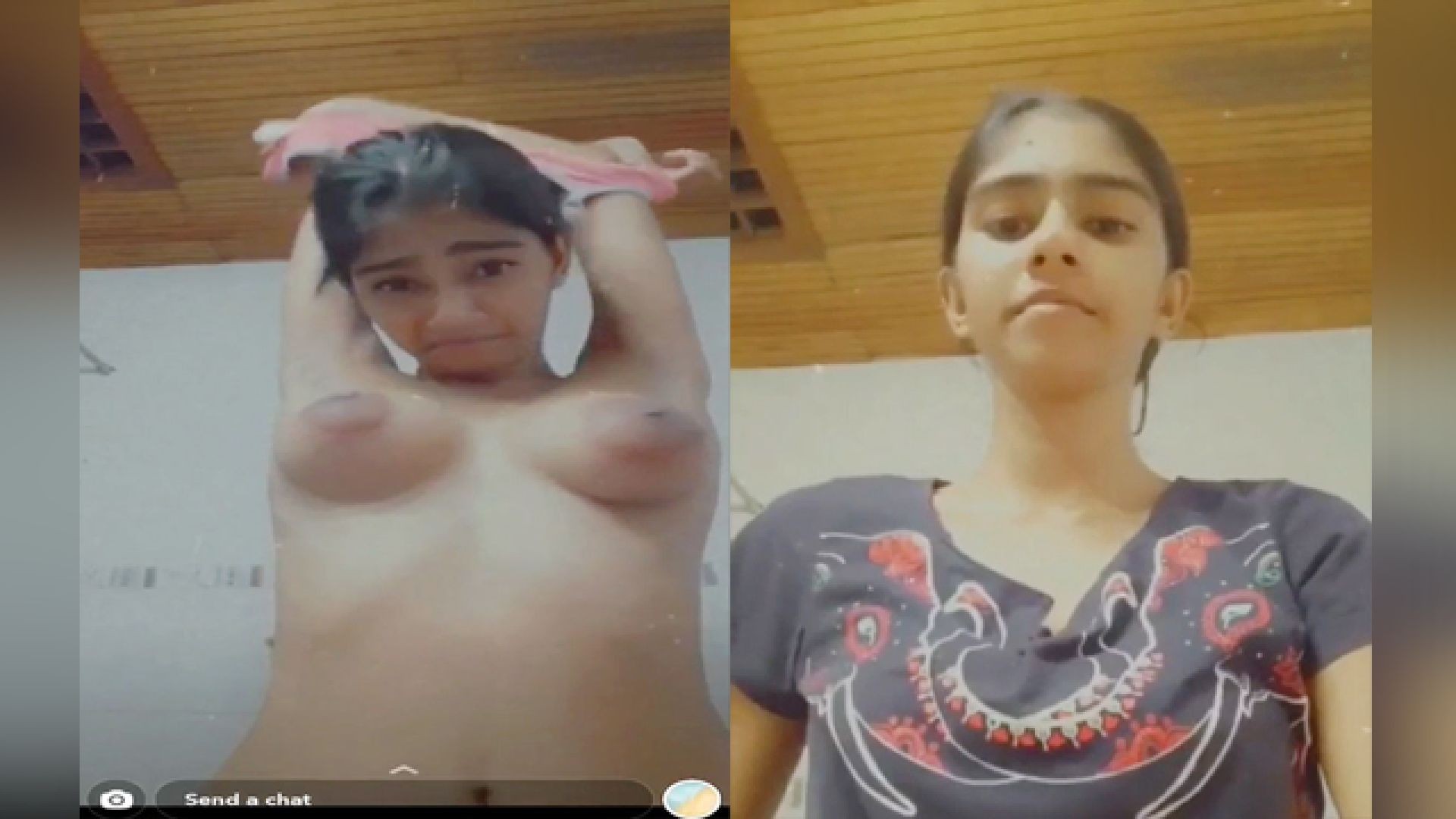 Today Exclusive- Cute girl snapchat Nude Video