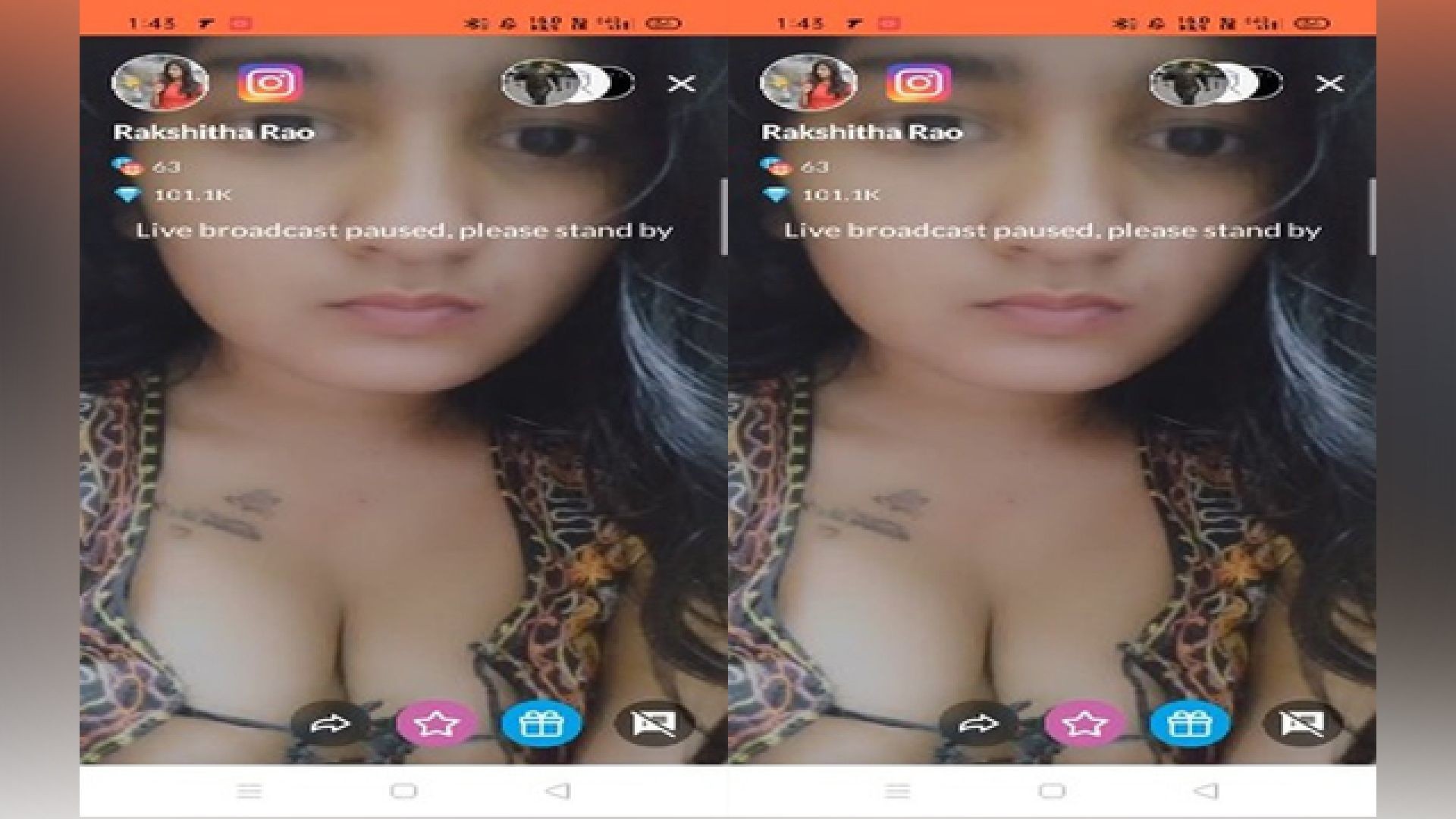 Today Exclusive – Rakshita rao Cleavage in Tango Live