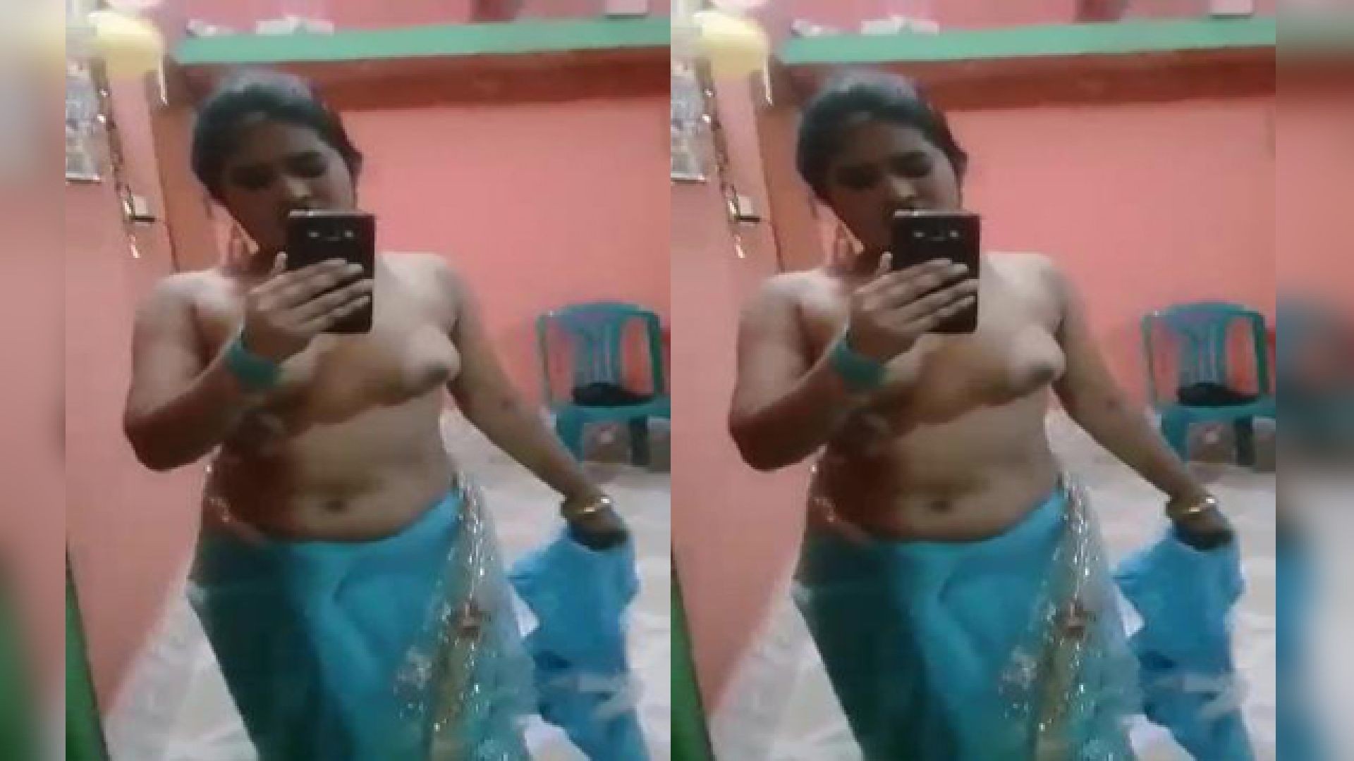 Today Exclusive- Sexy Desi Girl Removing Saree And Showing For Lover