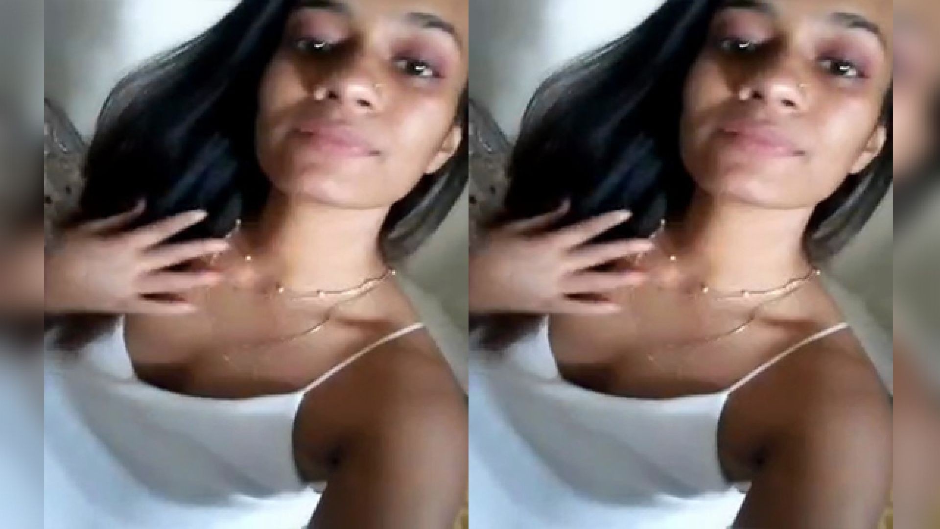 Today Exclusive- Gorgeous Dimple Cutie with Amazingly Beautiful Boobs Showing Her Assets to Her BF