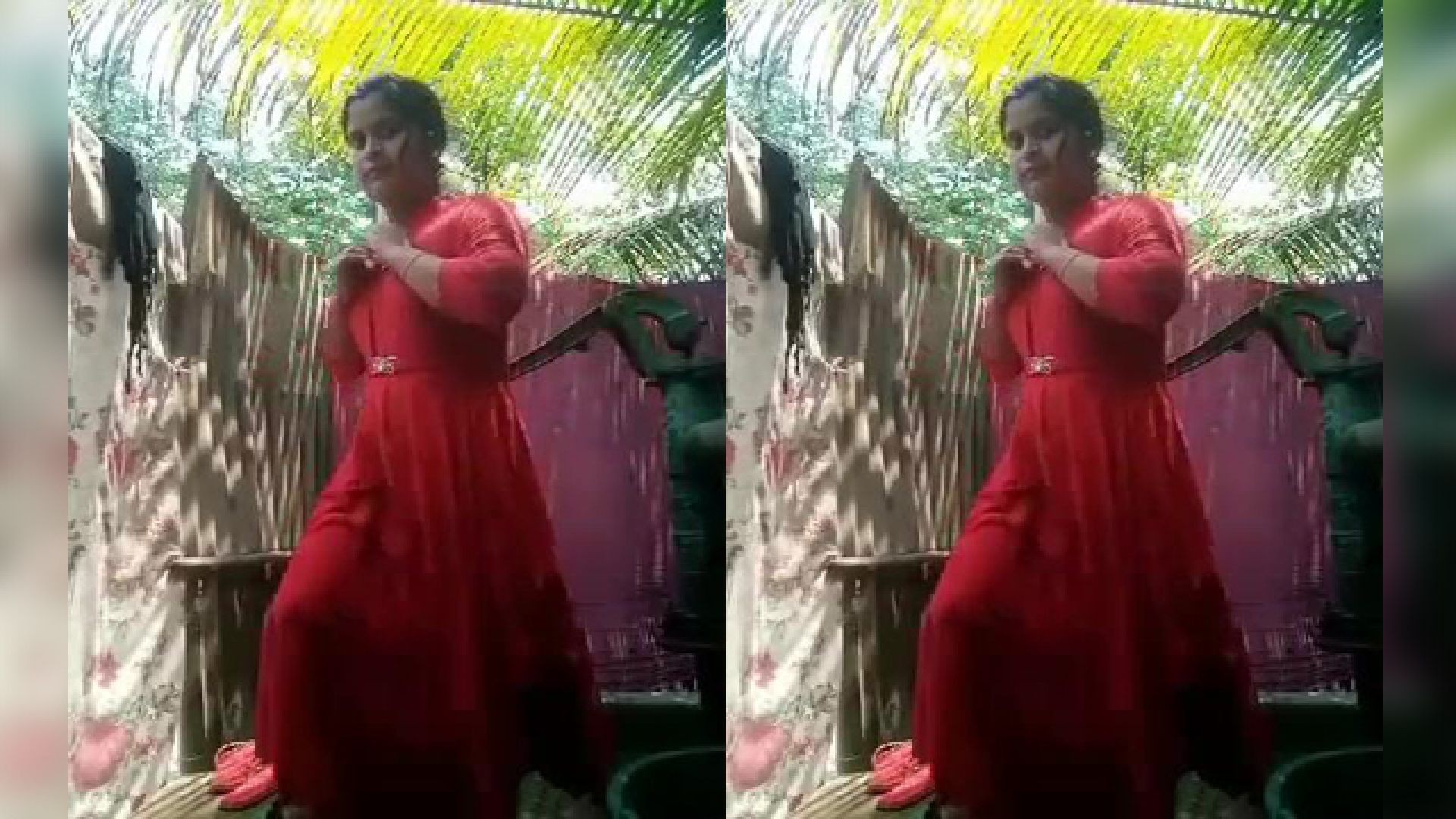 Today Exclusive- Desi Village Girl Outdoor bathing