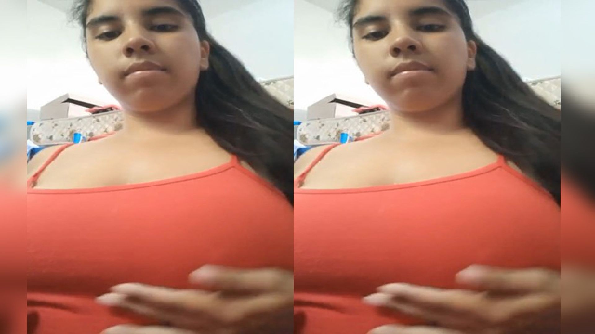 BBW Girl Shows Her Boobs