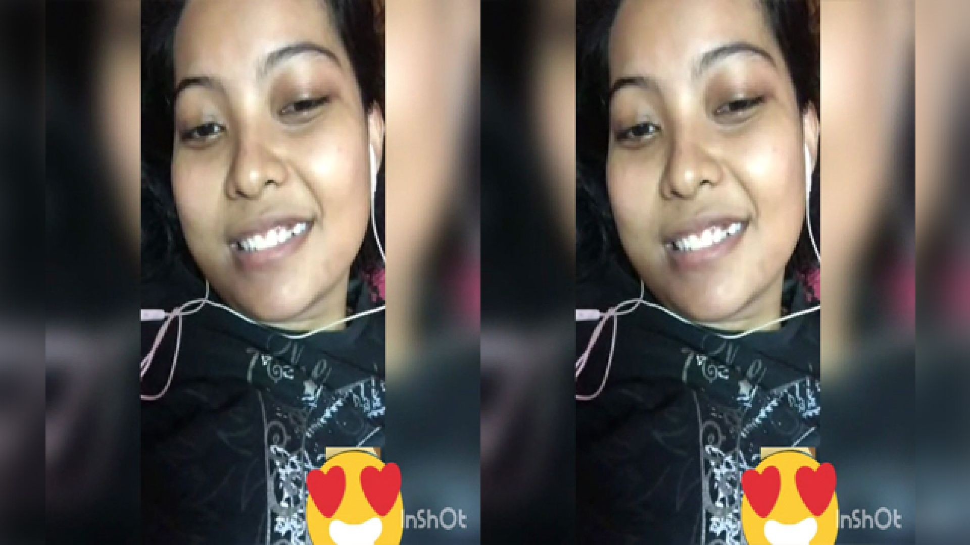 Cute girl showing