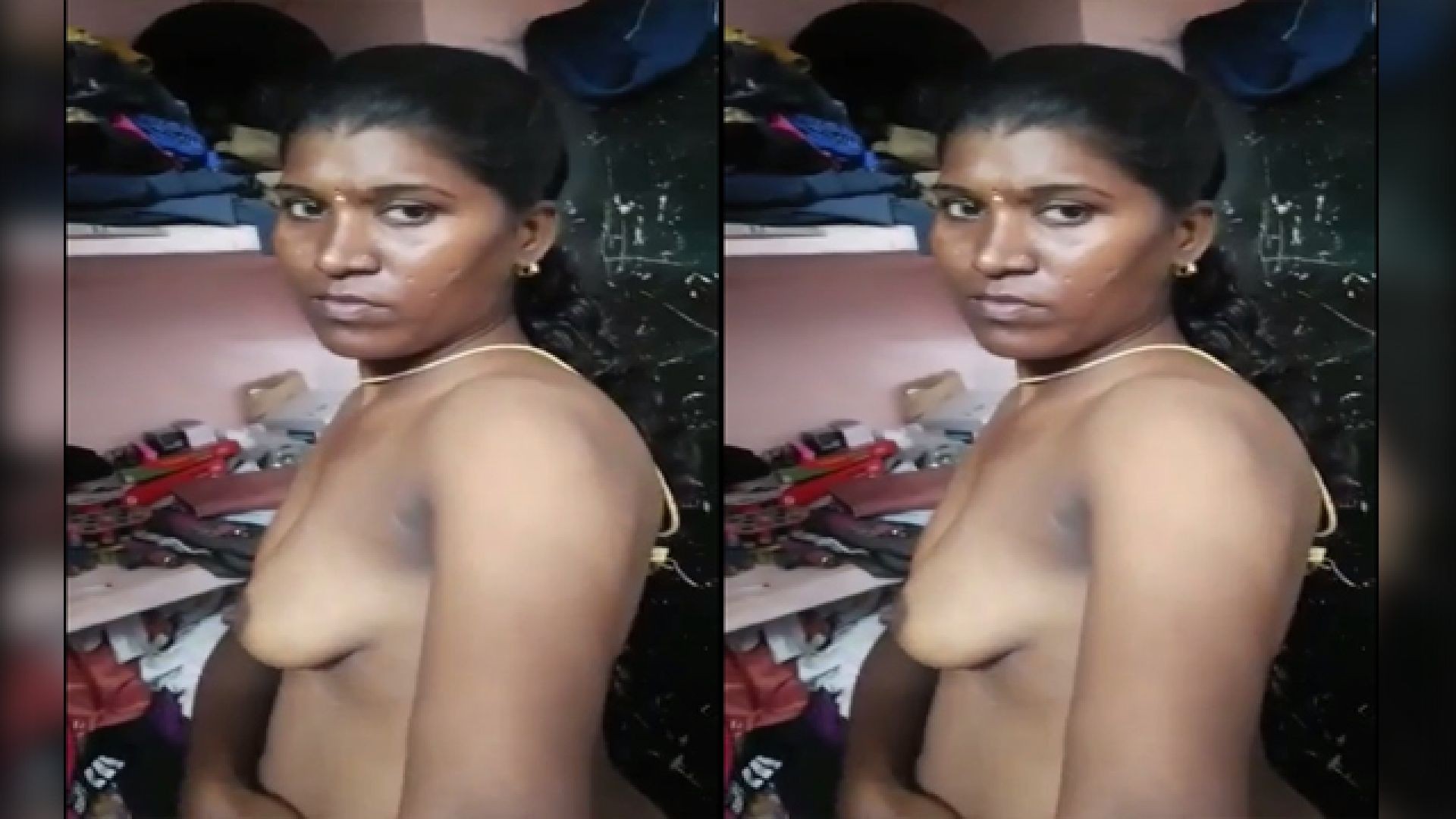 ⁣South Indian Bhabhi Boobs show part1