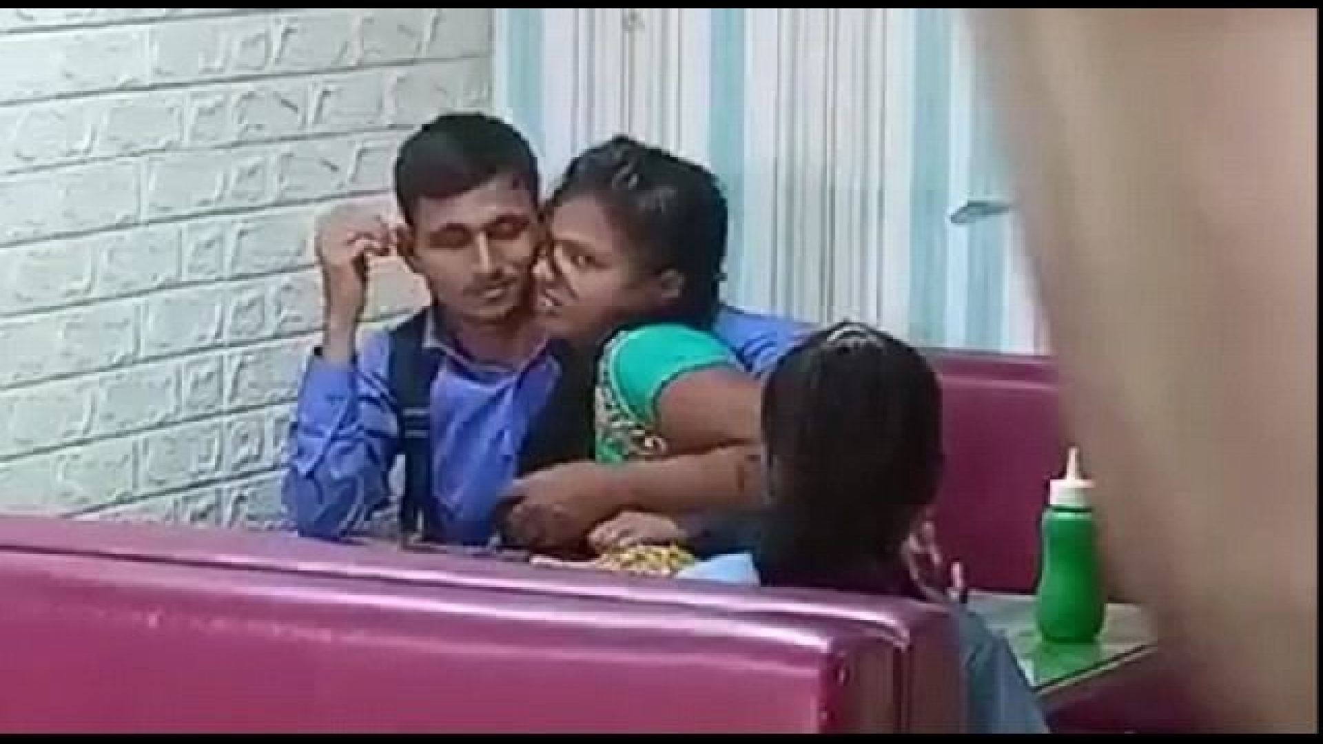 Blowjob and fucking in restaurent