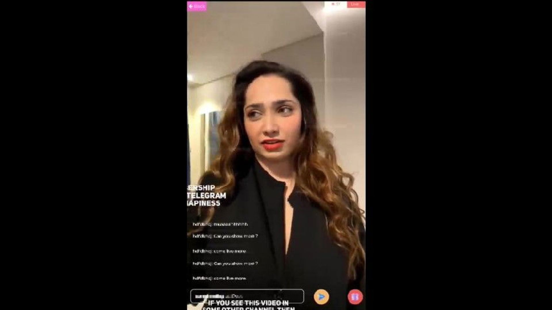 Aditi Mistry Showing Deep Cleavage, Sexy Thighs & Big Ass on App Live ~ 1  hr 10 min